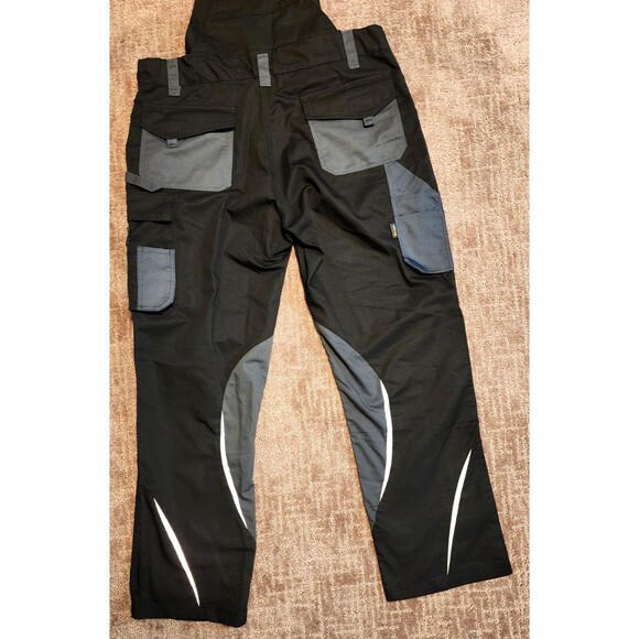 James & Nicholson Workwear Cordura Overalls JN833 Black/Carbon XXL -company logo - Picture 4 of 9